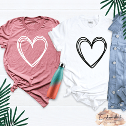 heart shirt, valentines day gift shirt, cute heart shirt, girl heart shirt, shirts for women, teacher valentine shirt, v