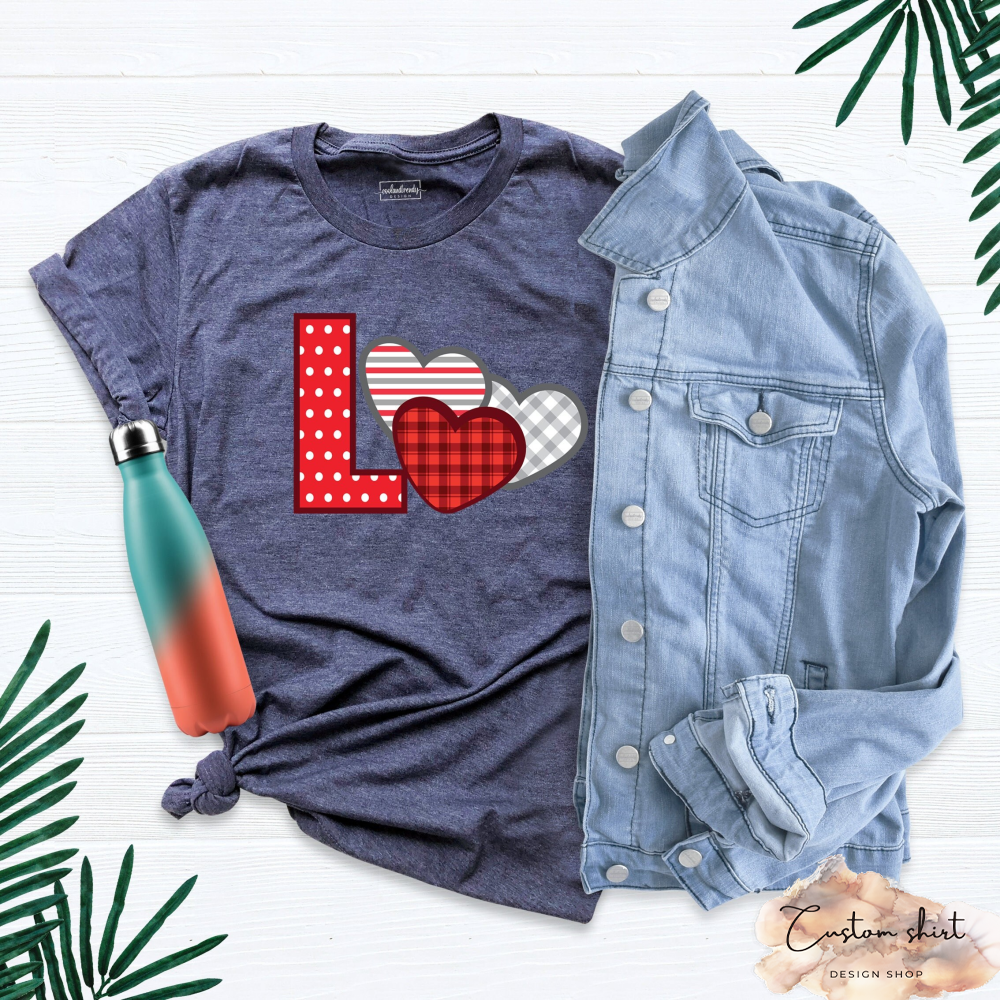 Love Heart Shirt, Buffalo Plaid Heart, Love Shirt, Valentine's Day Shirt, Buffalo Plaid Design Shirt, Valentine's Day Shirt, Love Heart.jpg