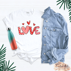 love shirt women, couple love shirt, cute woman shirt, cute love shirt with hearts, matching love t-shirt, valentines l