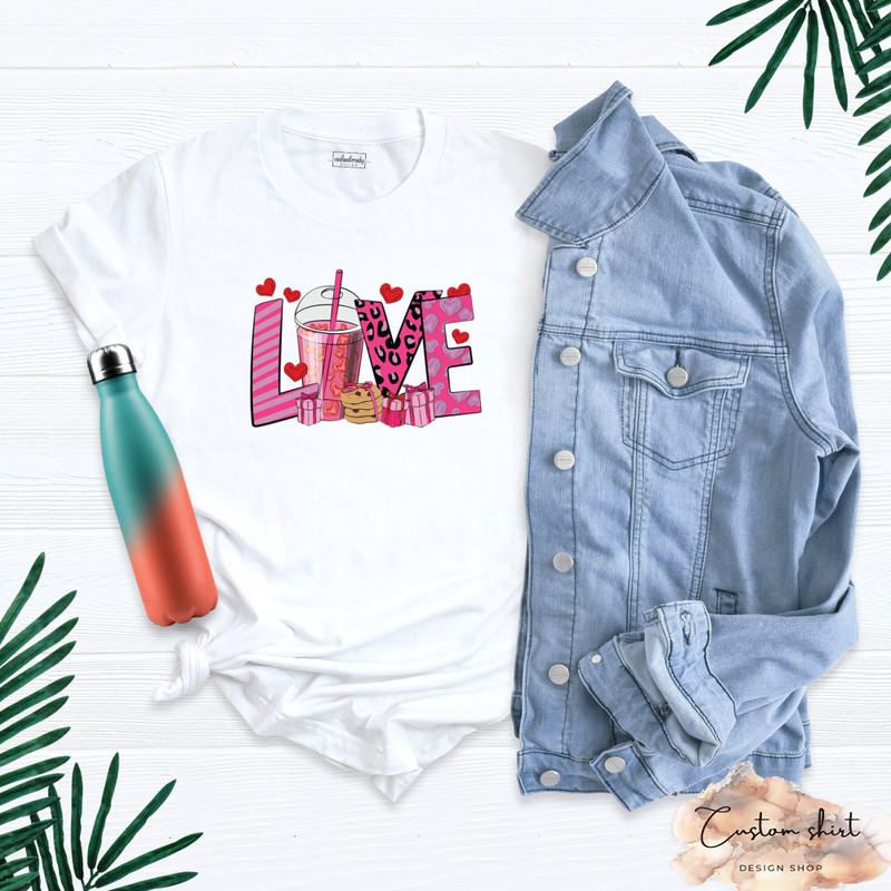 Love Shirt, Leopard Printing Love Shirt, Mother's Day Shirt, I Love Custom Shirt Valentine Heart Shirt, Always With You Shirt, Love T-Shirt.jpg