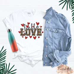 love valentine shirt, hello love shirt, king and queen couples shirt, couples valentines day shirt, matching valentine t