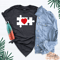Puzzle Heart & Puzzle Piece Shirt, Puzzle Couple Shirt, Valentines Shirts, Love Heart Shirt, Puzzle Pieces Matching Tee, Puzzle Heart Shirt.jpg