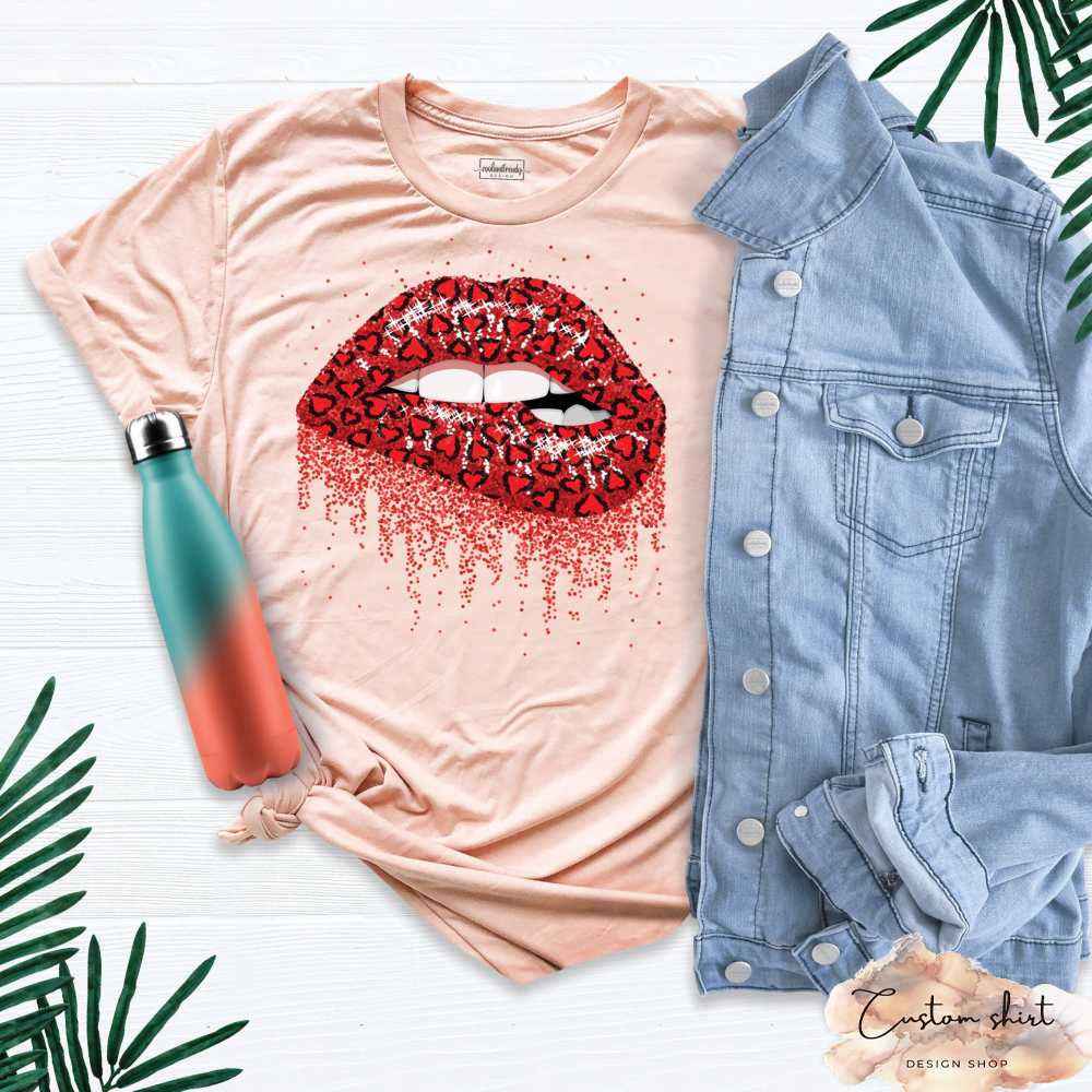 Valentines Day Shirt, Valentines Lips Shirt, Lips Kiss Shirt, Heart Lips Shirt, Cute Valentine Tee, Heart Shirt, Cute Heart T-Shirt, Lip Tee.jpg