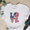 4th Of July Love Sunflower Shirt, Independence Day Shirt, USA Flag Shirt, Patriotic Shirt, America Shirt, Love America Tee, Memorial Day Tee.jpg