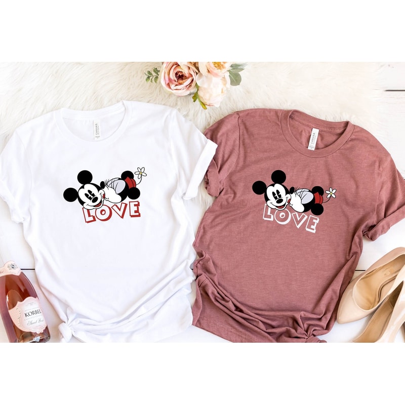 Cute Disney Shirt, Disney Valentine Shirt, Mickey Minnie Valentine Shirt, Disney Lovers Shirt, Disney Valentine Shirt, Disney Love Shirt.jpg