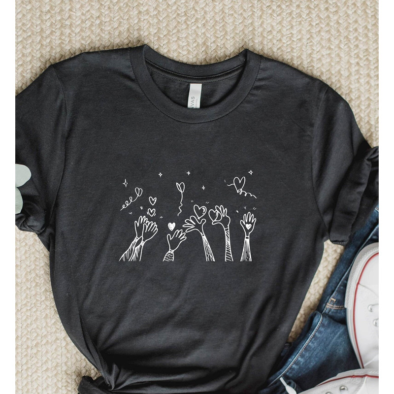 Happy Valentines Day Gift Heart & Hand Shirt, Love Shirt, Love is Happiness Shirt, Gift for Him, Gift for Her, Happy Valentines Gifts Shirt.jpg