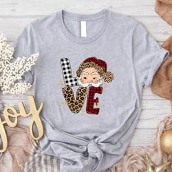 love santa claus merry christmas shirt, love santa shirts, christmas shirt, santa clause shirt, santa face shirt, gift f