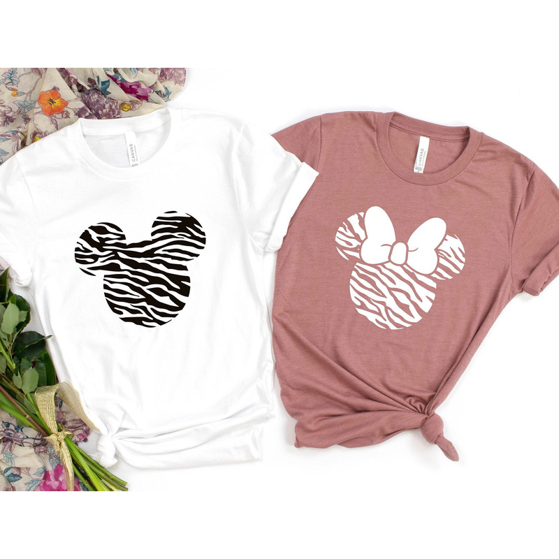Mickey Minnie Zebra Heart Shirt, Valentines, Minnie Hearts, Minnie Mouse Shirt, Disney Shirt, Minnie Ears, Christmas Gift, Minnie Valentine..jpg