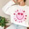 Retro Valentines Sweatshirt, Happy Face Smile Sweatshirt, Be Mine Valentine Sweater, Valentine's Day Gift, Valentines Day Tops, Gift for Her.jpg