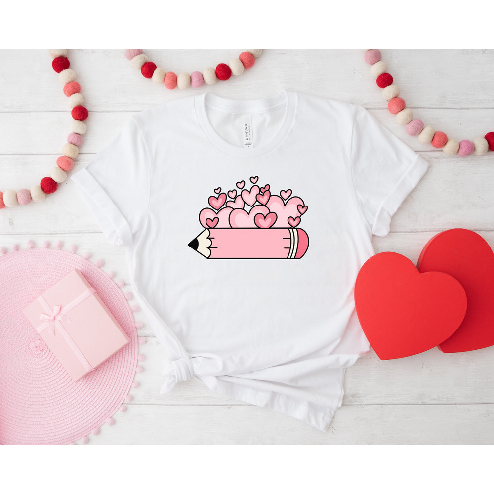 Teacher Valentine's Day Shirt, Teacher Heart Shirt, Valentines School Shirt, Valentine Teacher Shirt, Valentines Day Shirt Gift for Teacher.jpg