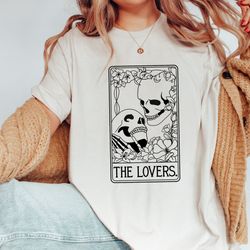 the lovers tarot card shirt, lover shirt, tarot shirt, tarot card tee, funny shirt, girlfriend gift, romantic gift, funn