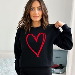 embossed valentines day sweatshirt, womens valentines day sweater, heart sweatshirt, valentines day shirt, valentines sw
