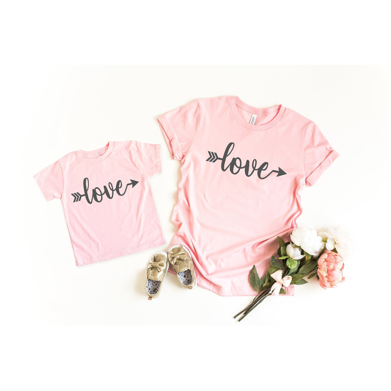 Mommy and me Valentine's shirts, women valentines day shirt, matching mom and daughter shirts, love shirt, Valentines day outfit.jpg