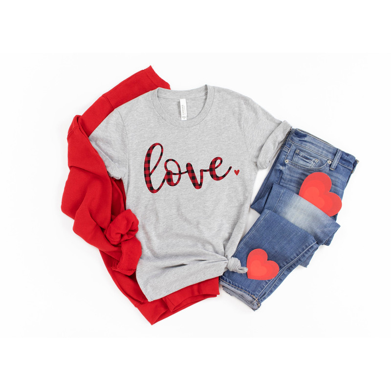 womens valentines day shirt, buffalo plaid valentines day shirt, valentines shirt women, valentines day outfit, womens vday, love shirt.jpg