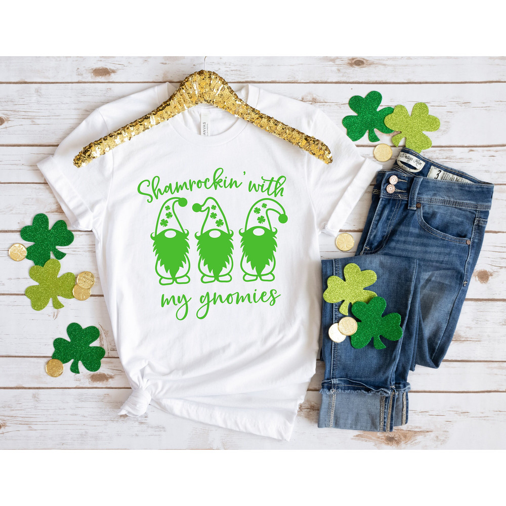 St. Patrick's Day Gnomes Shirt,St. Patricks Day Shirt,Shamrock Lucky Lips,Four Leaf Clover,Shamrock Shirts,Patrick's Day,Irish Tshirt 1.jpg