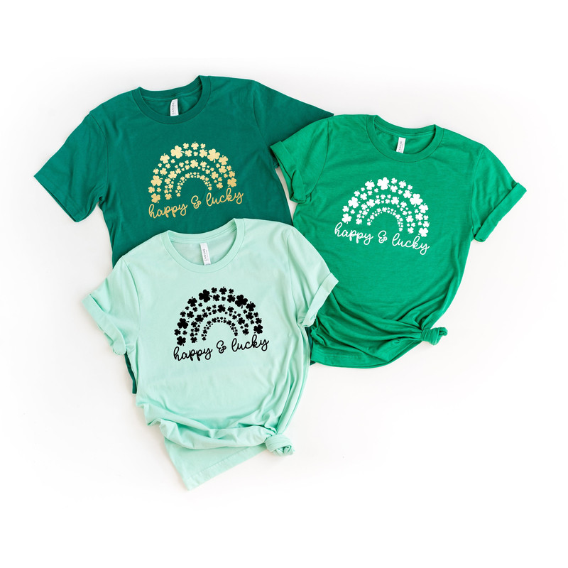 Happy & Lucky Shirt, St. Patrick's Shirt, St Patricks Day Shirt, St Patricks Day Tshirt, Shamrock Tshirt, Lucky Shirt, Happy Lucky Shirt.jpg