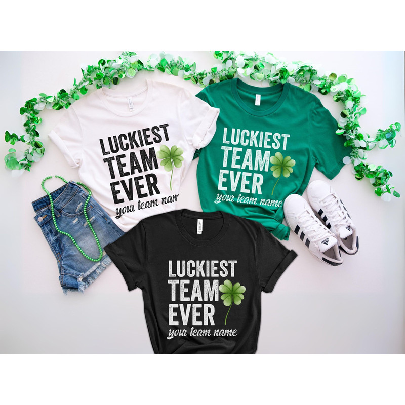 Custom Team Shirts, Matching St Patrick's Day Coworker T-shirts Personalized Staff Appreciation Gift for Team Member Tee, Custom Work Gifts.jpg