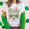 St Patrick's Day Cat Mom Shirt, Cat Themed St Pattys Day Clothing, Cat Face Saint Patricks Day Apparel, One Lucky Cat Mama Shirt, Cat Gifts.jpg