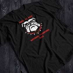 uga 2023 national champs back to t-shirt