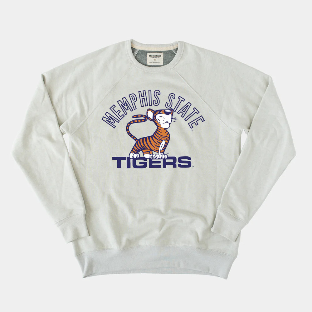 Vintage 90s Memphis State Tigers Print Crewneck Sweatshirt.png