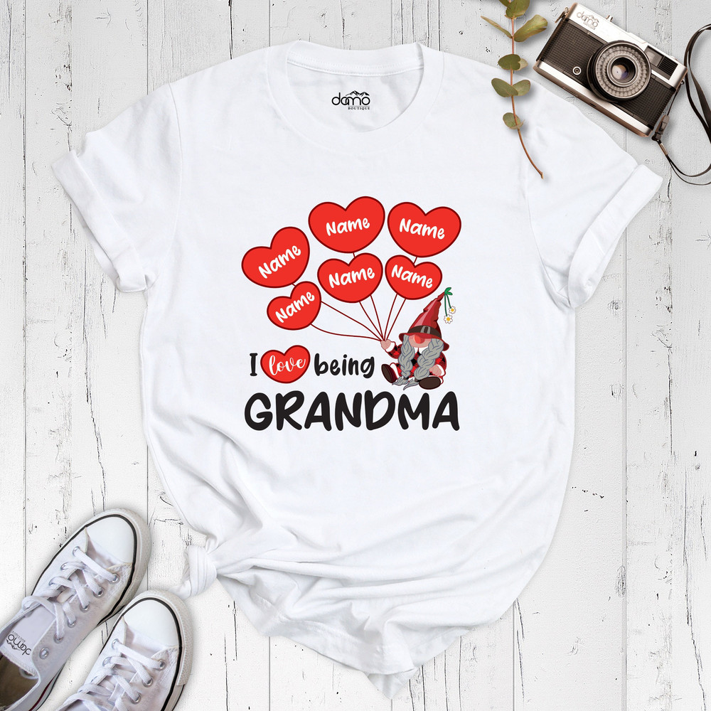 Personalized Grandma Shirt, Grandkids Names Shirt, Personalized Nana Shirt, Grandma Shirt With Grandkids Names, Nana Shirt, Custom Nana Tee.jpg