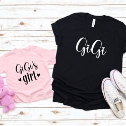 Custom Gigi Shirt, Gigis Boy onesie, Mothers Day Gift, Gigis Girl Toddler Shirt, New born Baby onesie, New Gigi Gift, Ma