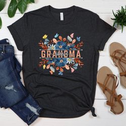 custom grandma shirt, blessed grandma shirt, grandma wildflowers shirt, new grandma tee, grandma floral, mothers day shi