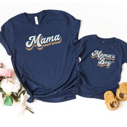 retro mama shirt, retro mamas boy onesie, mamas girl onesie, mamas girl toddler tee, mommy and me matching shirts, mothe