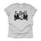 Football Tee, Super Cute Football Mom, Football Mom Design on premium Bella + Canvas unisex shirt, 9 color choices, plus sizes.jpg
