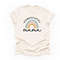 Homeschool Mama, Pastel Boho Rainbow Homeschool Mama, Pastel Rainbow Design on premium unisex shirt, 3 color choices, 3x Mama, 4x Mama.jpg