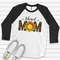 Mom Raglan, Blessed Mom with Sunflower and Leopard Print Design on premium Raglan 34 sleeve shirt, gift for mom, plus size, 2X, 3X.jpg