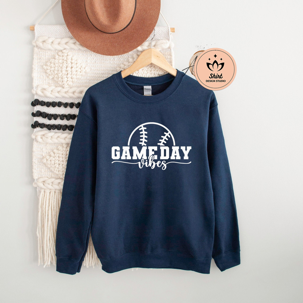 Game Day Softball Vibes Sweatshirt, Game Day Vibes Sweatshirt, Game Day Shirt, Softball Sweatshirt, Baseball Sweatshirt, Softball Shirt.jpg