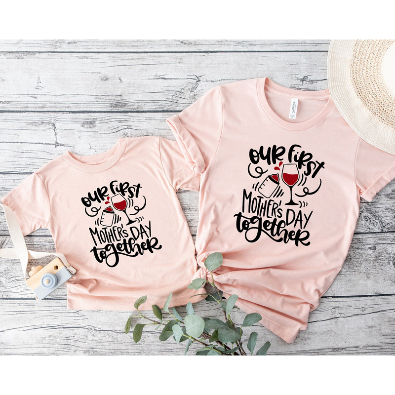 Our first mothers day together Shirt, Mother's day Shirt Gift for Wife, Mama Shirt, First Mother's Day, Gift Women mothers day gift for her.jpg