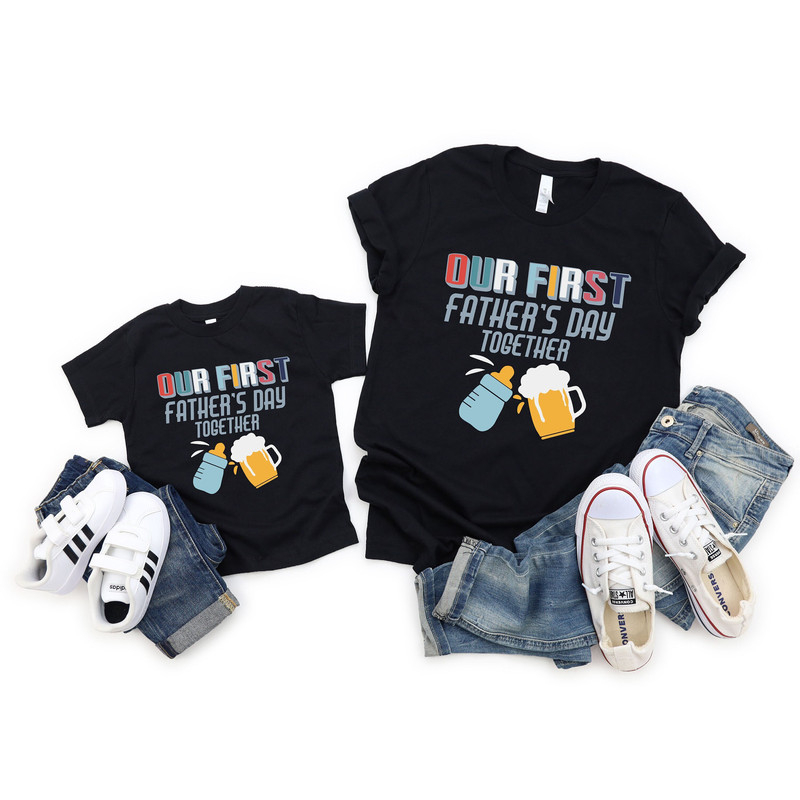 Father and Baby Shirt, My First Father's Shirt, Matching Shirt for Dad and Son, Our First Father's Day Shirt, New Father, Father's Day Gift.jpg