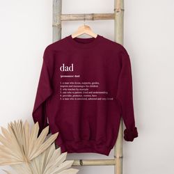 dad definition sweatshirt, happy fathers day sweatshirt, best dad ever sweater, father and son gift, best father sweater