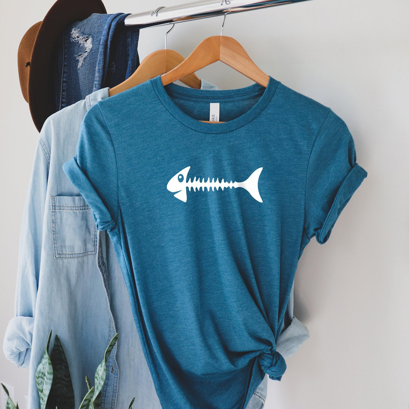 Fishbone Shirt, Fishing Shirt, Fish Lover Shirt, Fisherman Shirt, Fishing Love Shirt, Lake Family Fishing Shirt, Fish Party Shirt, Fisher.jpg
