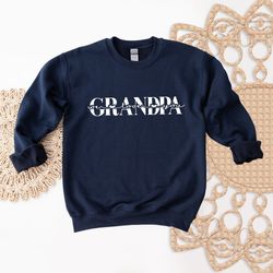 grandpa we love you sweatshirt, promoted to grandpa gift, new papa sweatshirt, grandson granddaughter sweatshirt, grandf