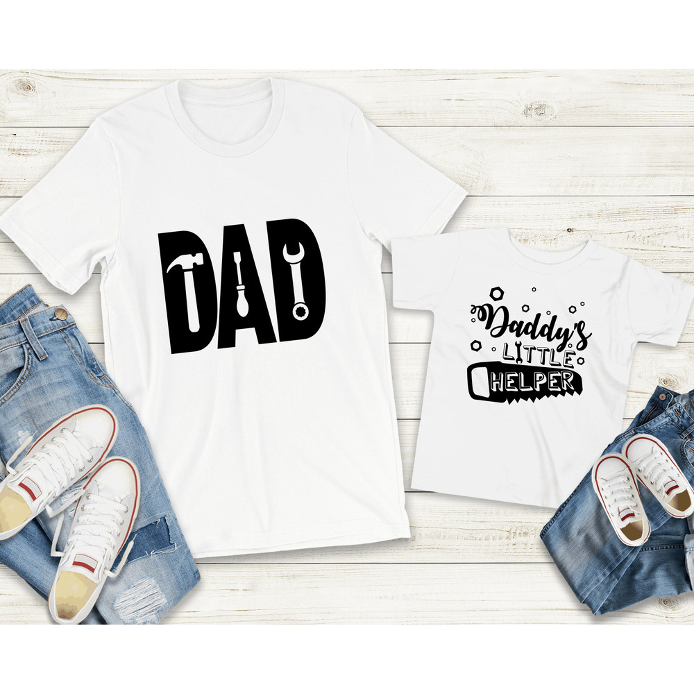 Dad and Daddy's little helper shirt,Father's Day Shirt,Father shirt,Dad Shirt,Birthday Gift,Dad shirt,Cool Dad Shirt,Funny Dad shirt.jpg