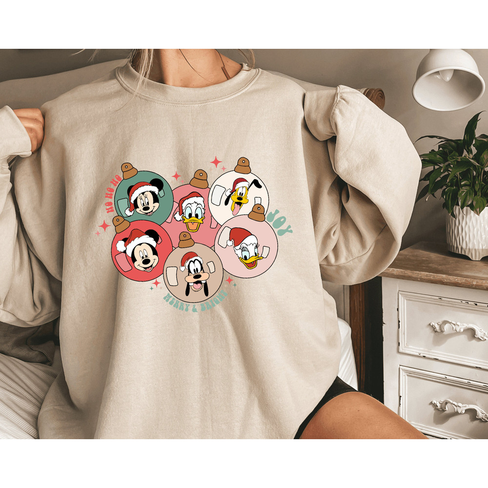 Vintage Disney Ornament Christmas Shirts, Mickey And Friends Christmas Sweatshirt, Disney Christmas Shirt, Magic Kingdom Christmas Shirt.jpg