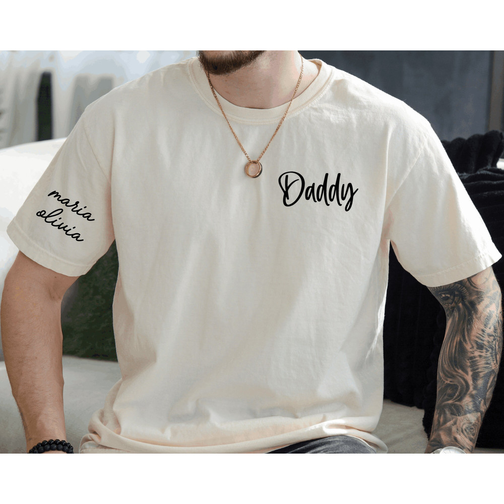 Comfort Colors Dad Shirt,Custom Dad Shirt With Kids Names, Father's Day Shirt, Personalized Dad Shirt, Dad Est Date Shirt, Gift For Daddy.jpg