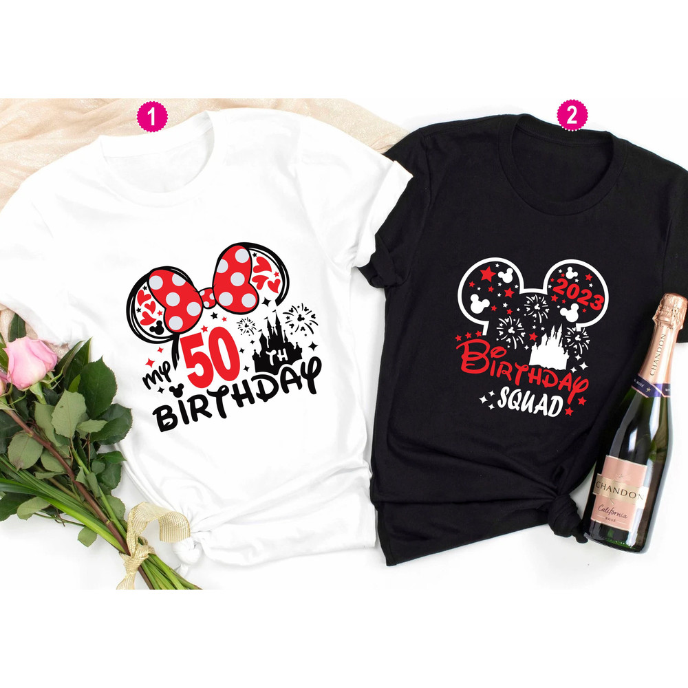 50th Birthday Shirt, Disney Birthday Squad Te, Minnie 50 Years Old Shirt, Gift For 50th Birthday, Birthday Shirt For Women, My 50th Birthday.jpg