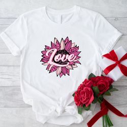 love daisy shirt, womens valentines shirt, leopard love shirt, gift for valentines day, funny valentine shirt, daisy shi