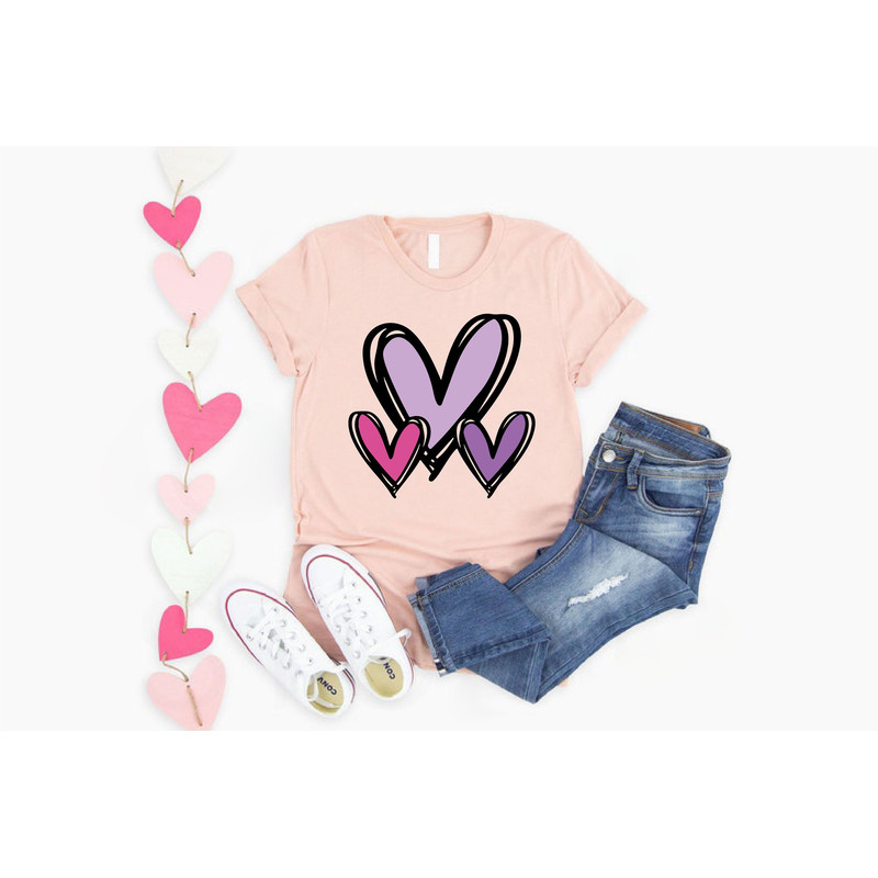 Valentines Heart Shirts, Womens Valentine Shirt, Valentines Day Gift for Girlfriend, Heart Shirts for Women, Valentines Gift for Women.jpg