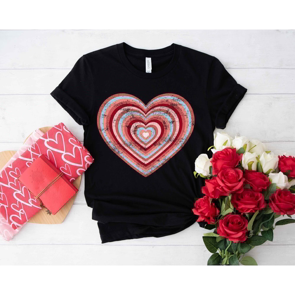 Valentines Day Colourful Heart Shirts For Women Tee Tshirt , Valentine Gift Heart Love Mom Dad Birthday Nurse Mardi Gras Cat Dog.jpg