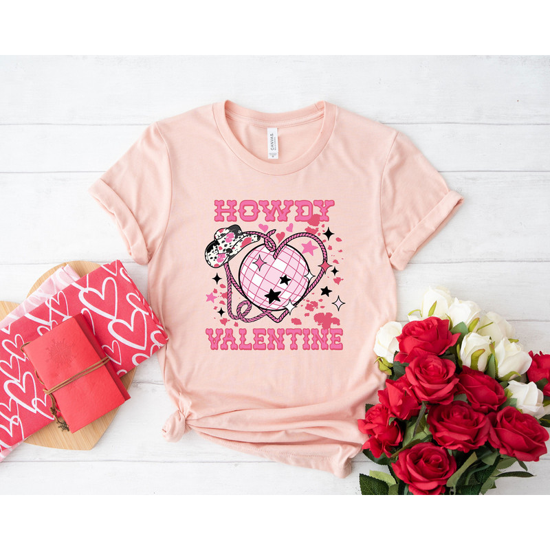 Valentines Day Howdy Cowgirl Cowboy Love Shirts For Women Tee Tshirt , Teachers Valentines Day Shirt, Cute Heart T-shirt, Cute Valentine.jpg