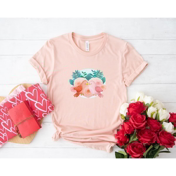 Valentines Day Shirt Birds Kiss Love Shirts For Women Men Tee Tshirt , Valentine Gift Heart Love Mama Dady Birthday Nurse Cat Dog Mom Dad.jpg