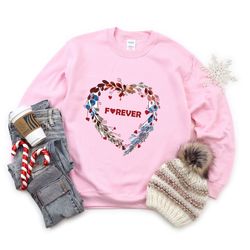 valentines day shirt forever heart flowers love shirts for women tee  tshirt , valentine gift heart love mama dady birth