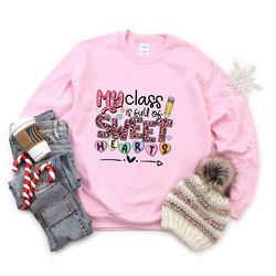 valentines day shirt my class is full of love shirts for women tee  tshirt , valentine gift heart love mama dady birthda