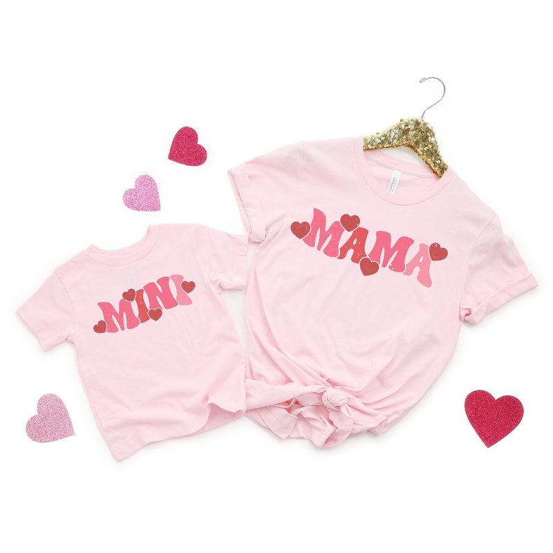 Mommy and Me Valentines Day Matching Outfits, Valentines Mini and Mommy, Mommy and me Shirts, Matching Mommy and me Outfit, First Valentines 1.jpg