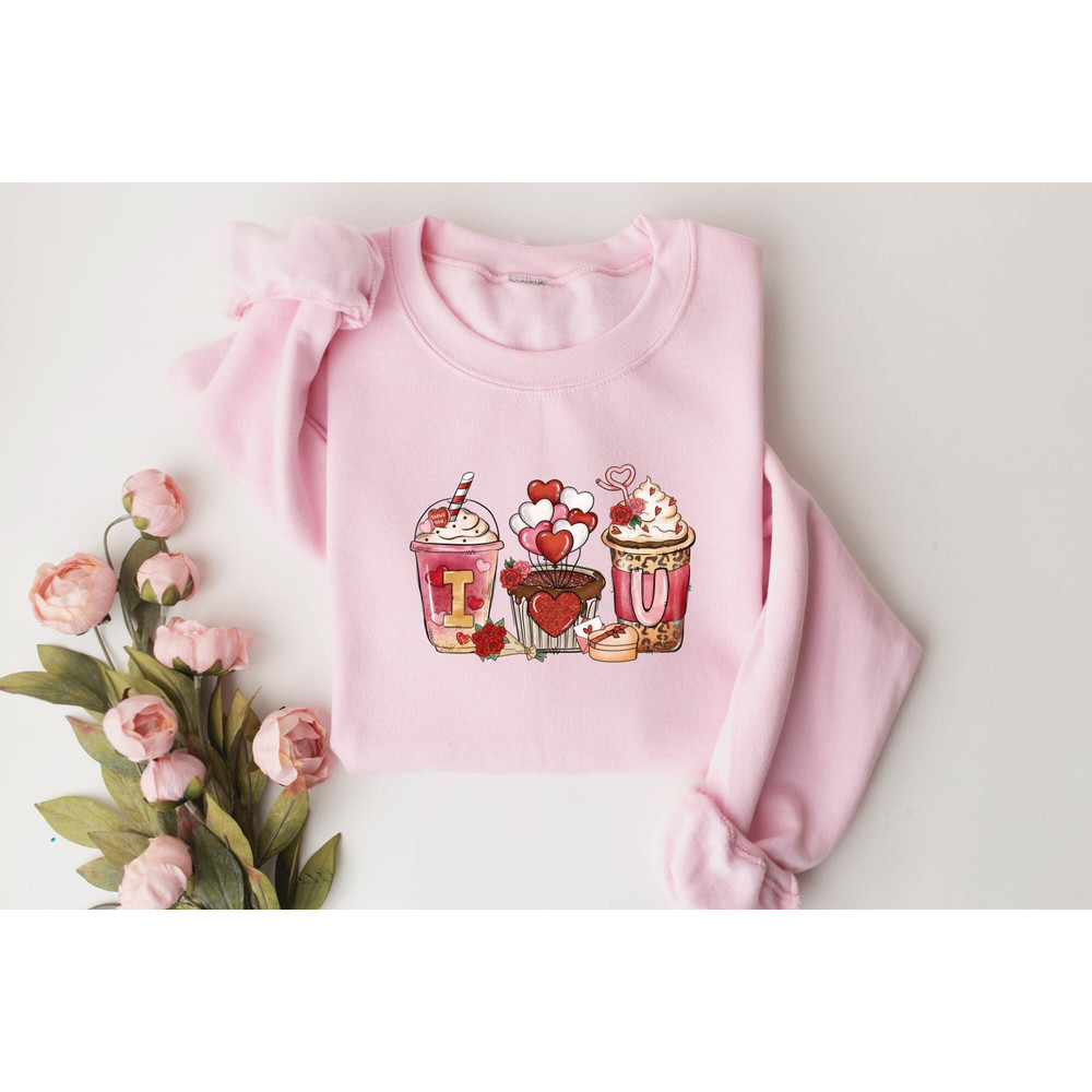 Coffee Sweatshirt, Valentines Day Sweater, Valentine Shirt, Vintage Valentine, Sweatshirt For Woman, Gift For Wife.jpg